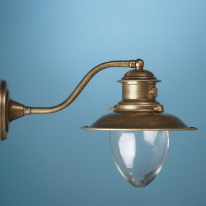 Retro Vintage Wandlampe Wandleucht aus Messing 0012